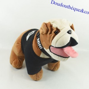 Peluche publicitaire chien bouledogue Voiture MINI ( Volkswagen)  25 cm