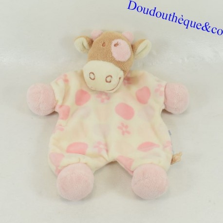copia de Doudou Flat Cow Dotty Lola NOUKIE'S Round Pink Butterfly 2