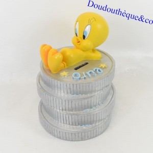 Annata 1999 WARNER BROS Looney Tunes Dollaro Moneta Salvadanaio Euro Titti 15 cm