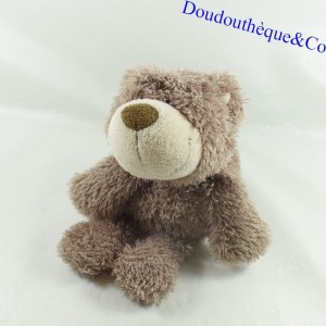 Stuffed brown NICI bear big smile 30 cm