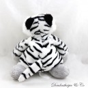 Tiger cuddly toy CMP black, white and grey, soft body 20 cm