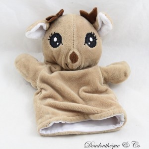 Doudou plat Renard blanc marron Grelot Zeeman NEUF Etiqu. chez