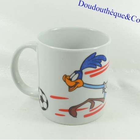 Vintage 1998 Warner Bros Looney Tunes Valencia Football Club Bip Taza 9 cm