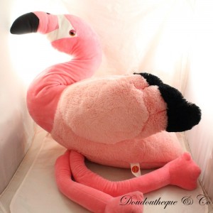 Großer Flamingo Plüsch XL TOMMY TOYS rosa schwarz