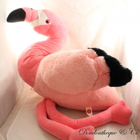 Grande peluche Flamingo XL TOMMY TOYS rosa nero