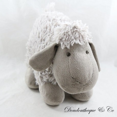 MAISONS DU MONDE sheep plush toy grey brown 29 cm