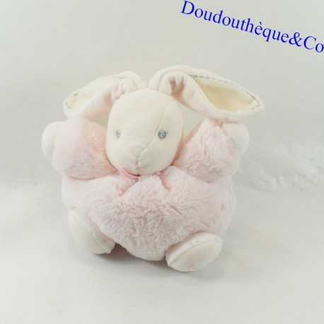 Plüsch-Hase KALOO Weiße Perle Rosa Schleife Kugelform 18 cm Plüsch-Hase KALOO Weiße Perle Rosa Schleife Kugelform 18 cm