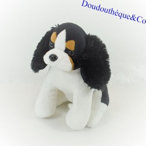 Hund Kuscheltier, PLAYKIDS, Schwarz & Weiß, 16 cm