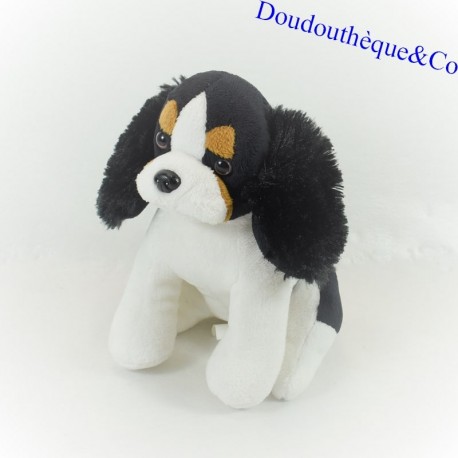 Dog Cuddly Toy, PLAYKIDS, Black & White, 16 cm