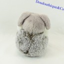 ENESCO Dog Plush Grey & White 11 cm