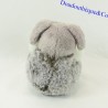 Peluche chien ENESCO gris et blanc 11 cm