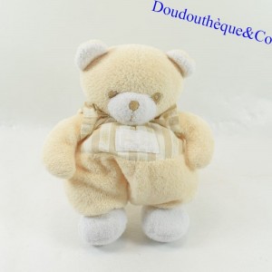 TARTINE ET CHOCOLAT teddy bear white and bell beige 18 cm