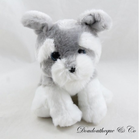 Peluche chien TY Harper gris gros yeux bleus Peluche chien TY Harper gris gros yeux bleus