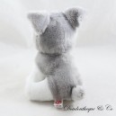 Perro de peluche TY Harper Gris Grandes Ojos Azules