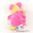 Bola de ratón musical de peluche PALABRAS INFANTILES bufanda rosa multicolor 27 cm