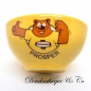 Ciotola promozionale Prosper VANDAMME, il re del pan di zenzero, ceramica gialla, 7 cm