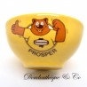 Cuenco promocional Prosper VANDAMME, el rey del pan de jengibre, cerámica amarilla, 7 cm