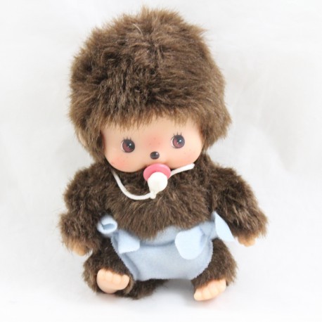 Baby Affe Plüsch Kiki MONCCHIHI Bebicchichi Junge Blaue Windel 13 cm