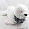 Seal plush DAMART white bandana grey polka dots white 39 cm