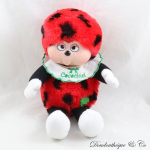 Cococinel Ladybug Plush JEMINI The Beast Has Happiness Vintage Red Black Clover 23 cm