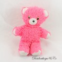 Plush Bear UNBRANDED Pink Vintage Plastic Eyes 28 cm