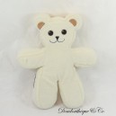 IKEA UNICEF Bear Plush White Articulated Gingerbread Man Style 30 cm
