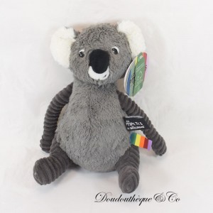 Peluche Koala LES DEGLINGOS Les Ptipotos gris 26 cm NEUF