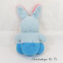 Plush bunny TEDDY BEAR blue straps multicoloured vintage tongue pulled 32 cm