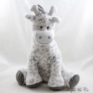 Giraffe cuddly toy VACO white grey spots seat 32 cm