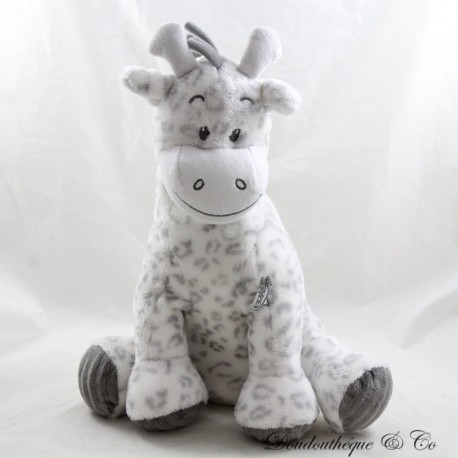 Giraffe Kuscheltier VACO weiß grau gepunktet Sitzfläche 32 cm Giraffe Kuscheltier VACO weiß grau gepunktet Sitzfläche 32 cm