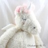 Peluche licorne ETAM range pyjama doudou bouillotte blanc rose ailes blanches 45 cm