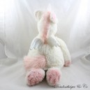 ETAM unicornio peluche bandeja panqueque peluche peluche blanco rosa blanco botella de agua alas blancas 45 cm