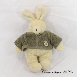 Peluche lapin MOULIN ROTY Théophile Et Philomène grelot 32 cm