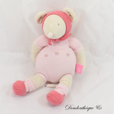 Plüschmaus Lila MOULIN ROTY Lila und Patachon rosa 28 cm