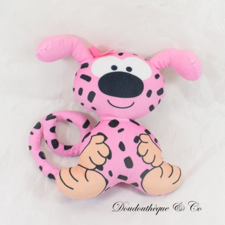 Peluche bébé Marsupilami JEMINI Semi plat rose et noir 24 cm