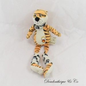Tiger plush LES PETITES MARIE long legs orange black bandanas 28 cm
