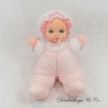 Vintage 1993 HASBRO PLAYSKOOL Bambola morbida in tessuto rosa cuore 28 cm