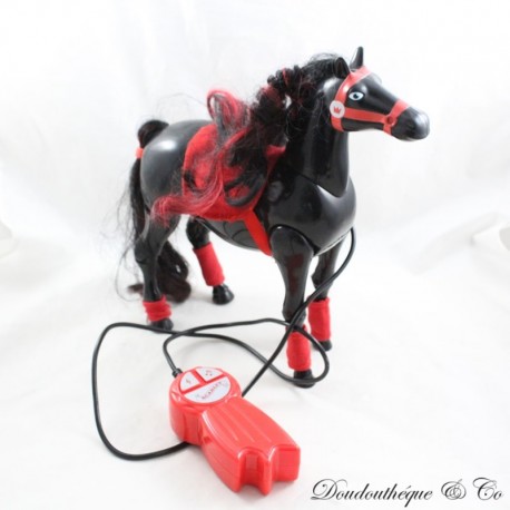 Jouet cheval Scarlet LANSAY Horseland cheval filoguidé noir rouge 25 cm