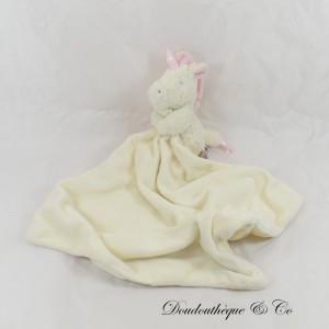 Cuddly toy handkerchief Unicorn JELLYCAT Ecru horn pink Little Jellycat 45 cm