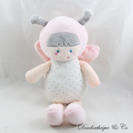 Weiche Schmetterlingspuppe Plüsch LA NINA SOFT Diset rosa Tupfen 30 cm Weiche Schmetterlingspuppe Plüsch LA NINA SOFT Diset rosa Tupfen 30 cm