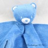 Flat cuddly toy bear NESTLE blue white rectangle 34 cm