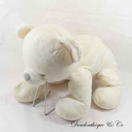 Osito de peluche TEX BABY blanco marfil Carrefour 48 cm