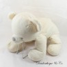 Teddy bear TEX BABY ivory white Carrefour 48 cm