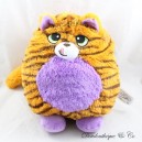 Misfittens BASIC FUN Get Meowt Striped Orange Belly Purple Cat Plush 24 cm
