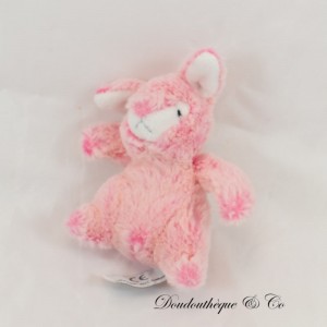 Peluche Mini Coniglietto CREAZIONI DANI rosa bianco 11 cm