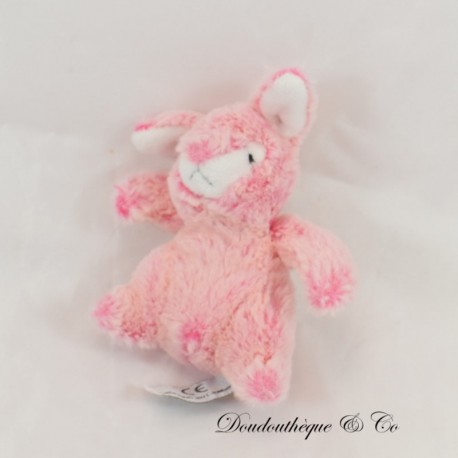 Mini Bunny Plush CREATIONS DANI pink white 11 cm