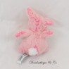 Peluche Mini Coniglietto CREAZIONI DANI rosa bianco 11 cm