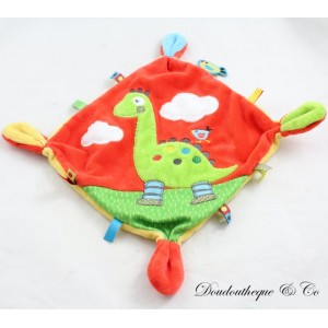 Dinosaur Flat Cuddly Toy, NICOTOY Red Green
