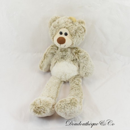 RODADOU brown bear plush white belly long legs 35 cm SOS