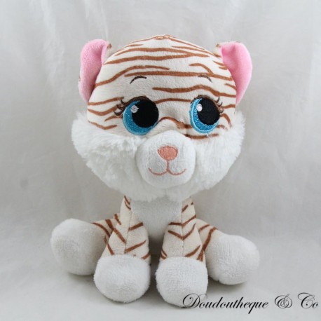 ZEEMAN Tiger Plüsch Beige Braun Glänzende Augen ZEEMAN Tiger Plüsch Beige Braun Glänzende Augen